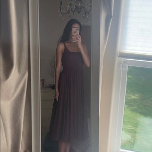 ASOS maroon flowy dress